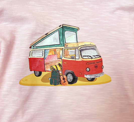 LS Wagon Print Crew neck Tee - My Little J