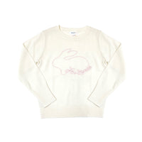 Girl's Merino Wool Rabbit Embriodary Sweater