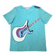 Boy's SS Crew Neck Tee with Guitar Print