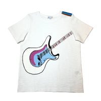 Boy's SS Crew Neck Tee with Guitar Print