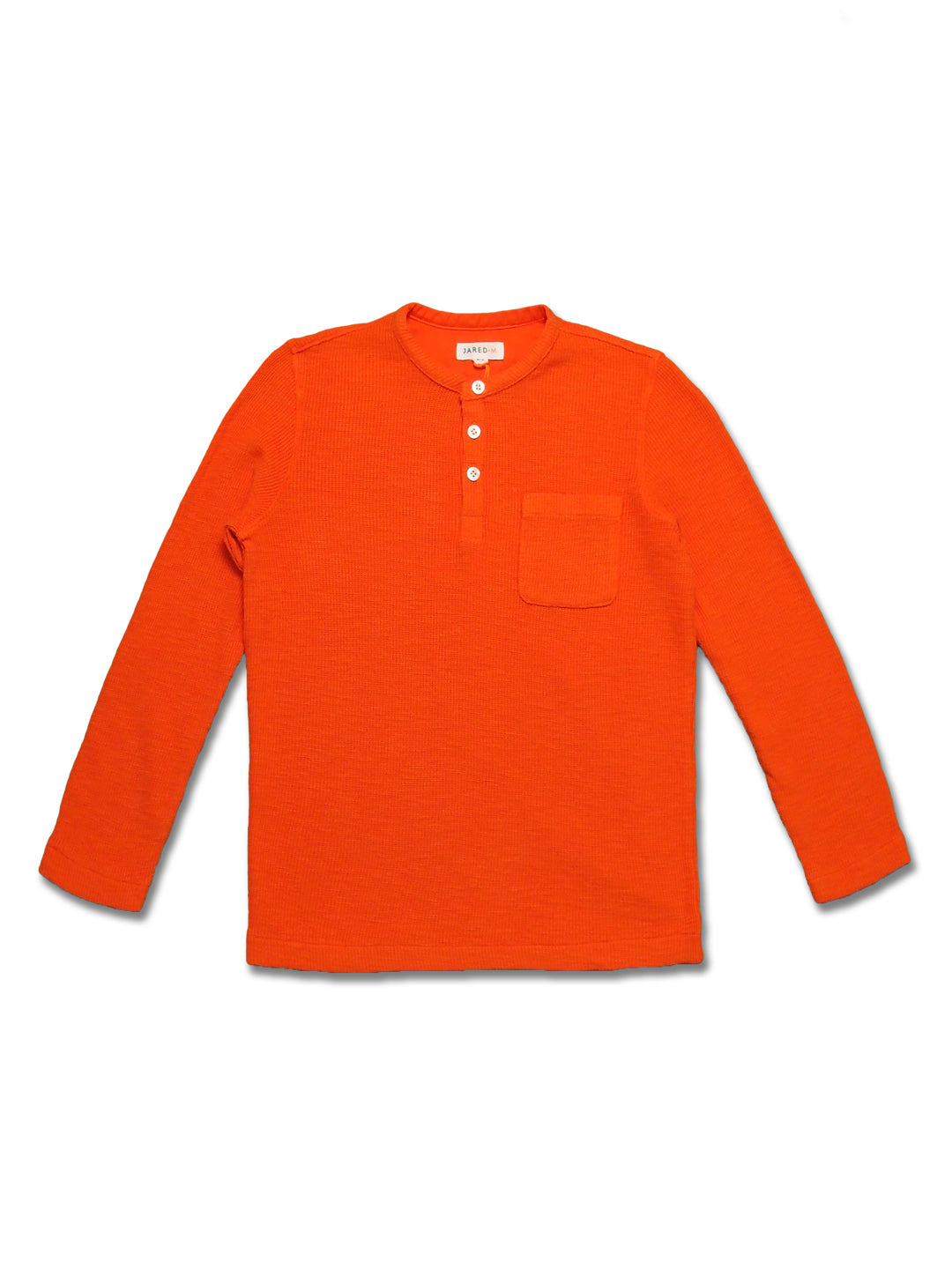 Boy's LS Knit Solid Waffle Henly - My Little J