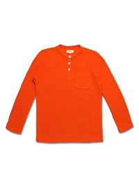 Boy's LS Knit Solid Waffle Henly - My Little J