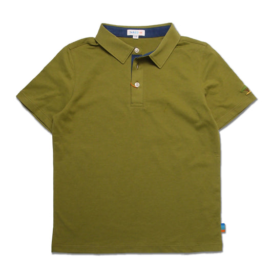 SS Polo with Self Fabric Collar - Solid - My Little J