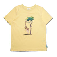 SS Crew Neck Tee with Giraffe Print