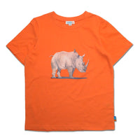 SS Crew Neck Tee with Rhinocerous Print