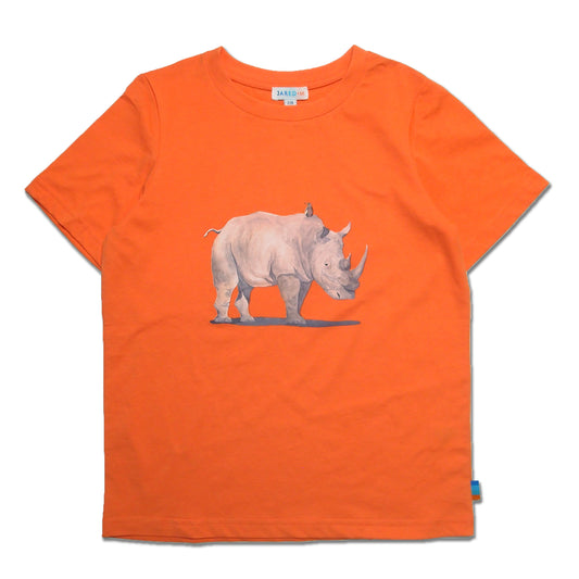 SS Crew Neck Tee with Rhinocerous Print - My Little J