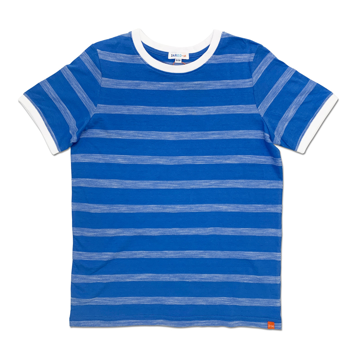 SS Crew Neck Tee - Herringbone Stripe