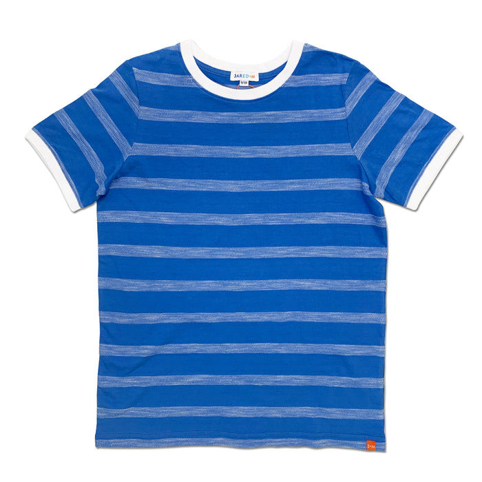SS Crew Neck Tee - Herringbone Stripe