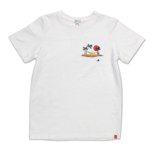 SS Crew Neck Tee - Island Print - My Little J