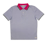 Boy's SS Flat Knit Tipping Collar Polo