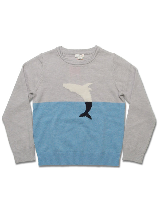 Boy's Merino Wool Jacquard Crew Sweater - My Little J