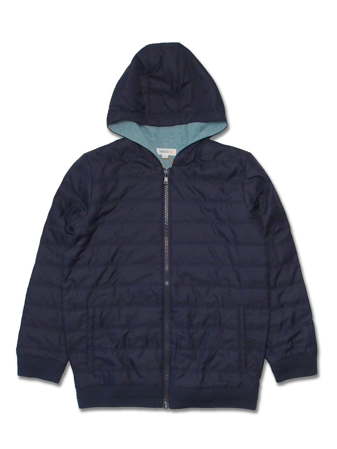 Boy's FW LS Nylon Jersey Quilted Full Zip Hoodie
