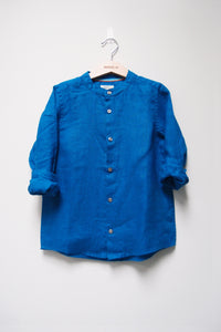 L/S Band Collar Shirt