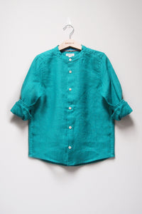 L/S Band Collar Shirt
