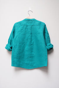 L/S Band Collar Shirt
