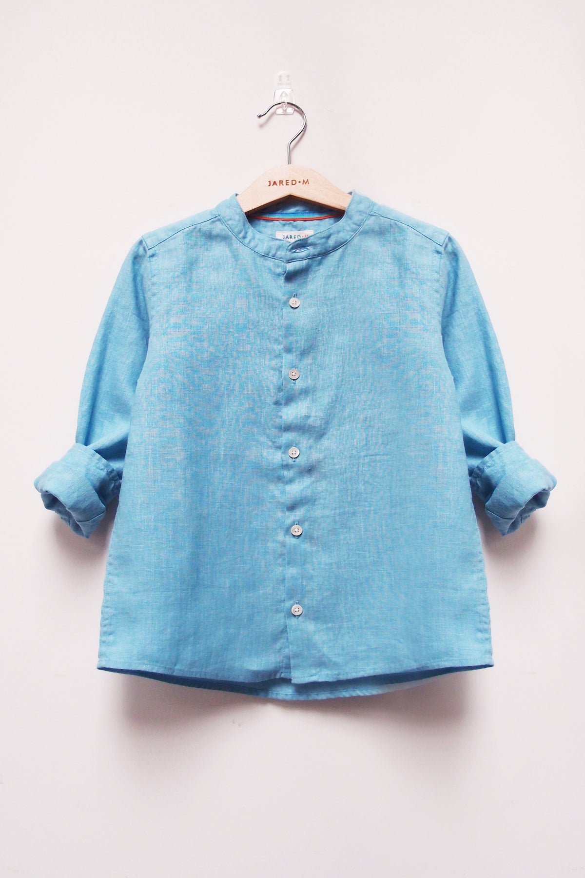 L/S Band Collar Shirt