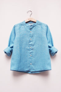 L/S Band Collar Shirt