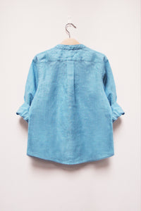 L/S Band Collar Shirt