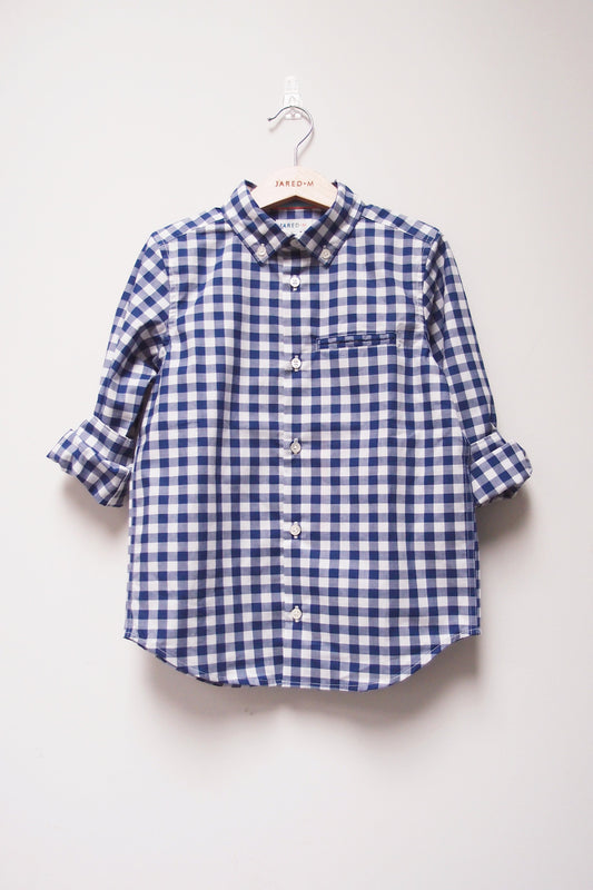 L/S Button Down Collar Gingham Shirt - My Little J