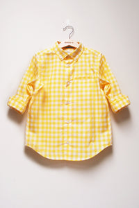 L/S Button Down Collar Gingham Shirt
