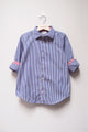 L/S Spread Collar Clean Shirt - Pinstripe