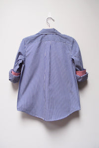 L/S Spread Collar Clean Shirt - Pinstripe