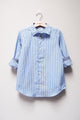 L/S Spread Collar Clean Shirt - Pinstripe