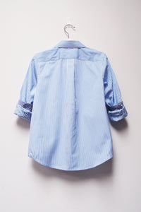 L/S Spread Collar Clean Shirt - Pinstripe