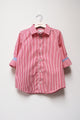L/S Spread Collar Clean Shirt - Pinstripe