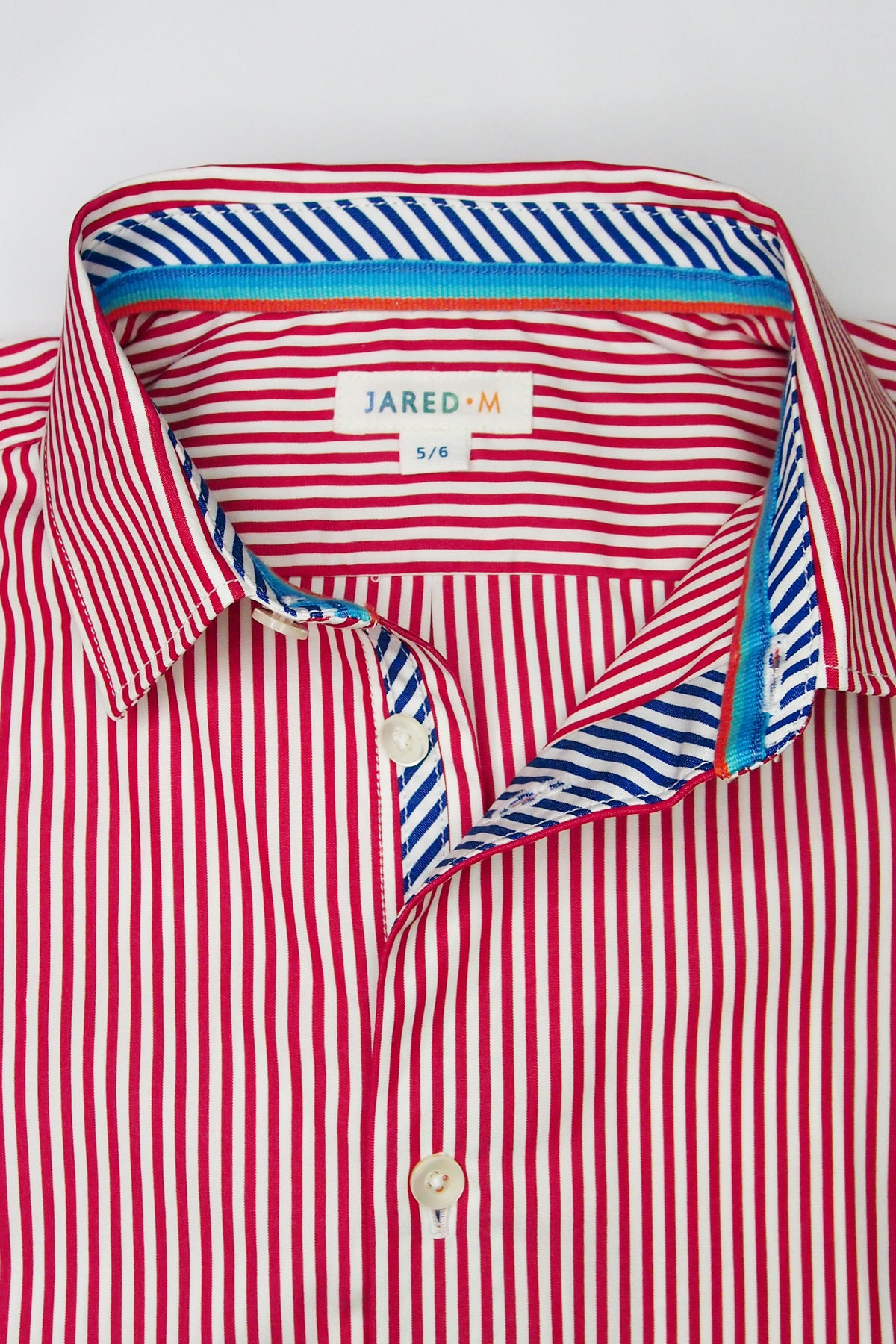 L/S Spread Collar Clean Shirt - Pinstripe