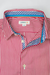 L/S Spread Collar Clean Shirt - Pinstripe