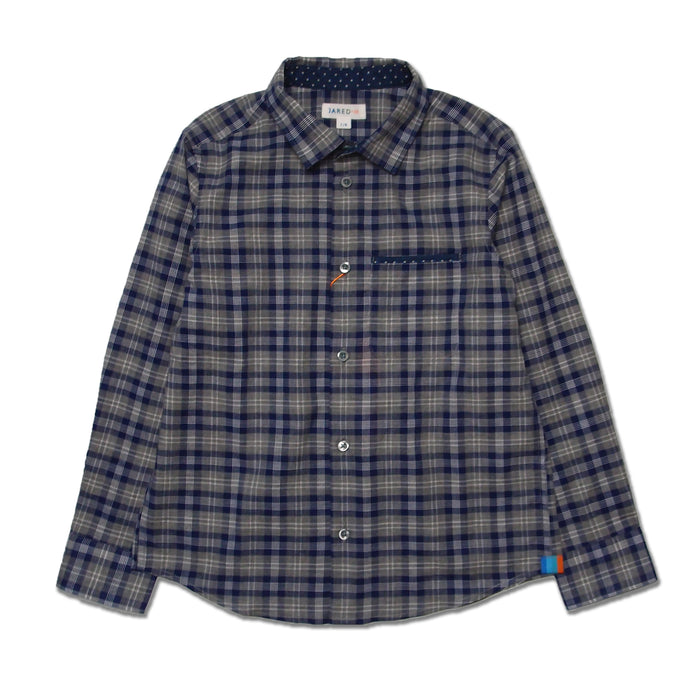 Boy's FW LS Spread Collar with Chest Pocket Shirt - My Little J