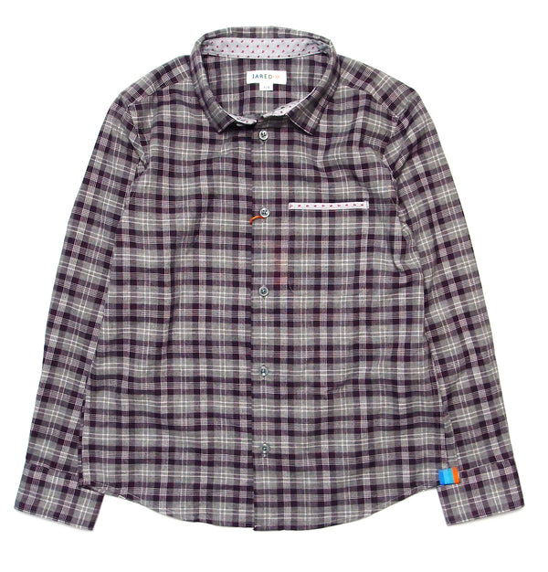 Boy's FW LS Spread Collar with Chest Pocket Shirt - My Little J