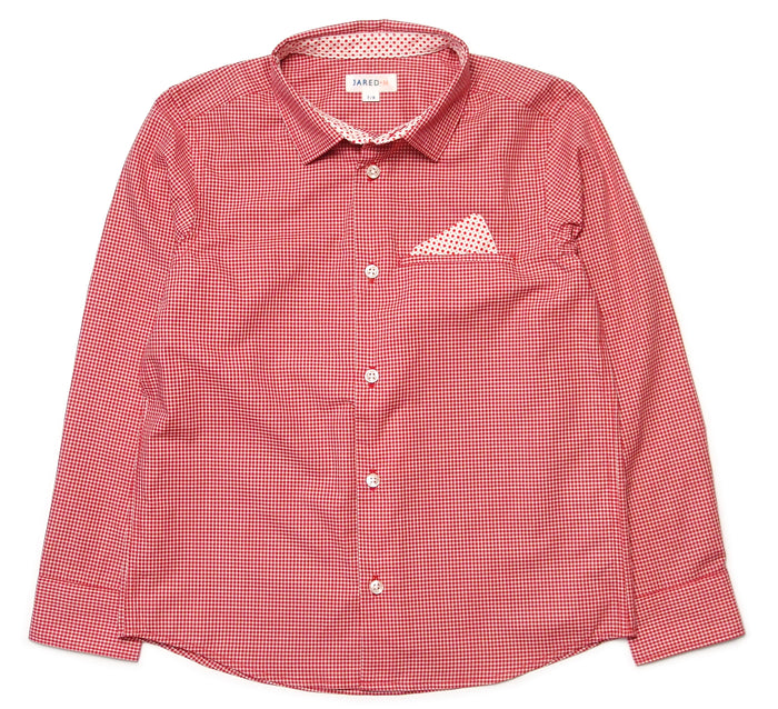 LS Spread Collar Welt Pocket with Pocket Square