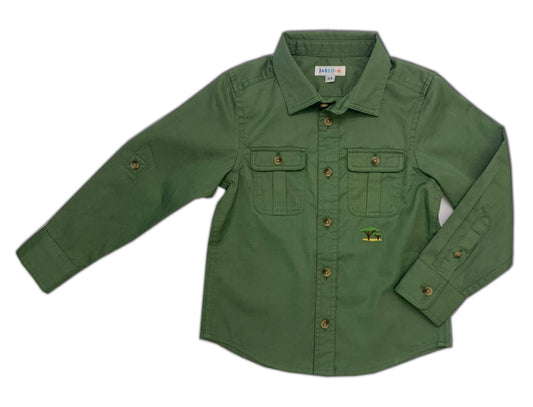 Boy's FW LS Double Chest Pocket  Shirt - My Little J