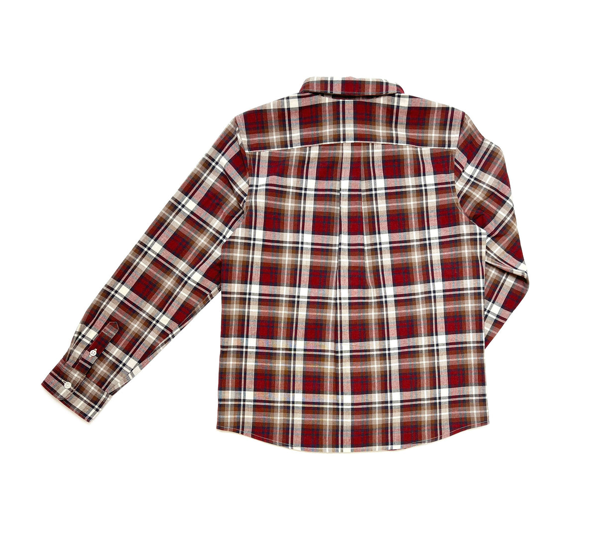 Boy's FW LS Double Pocket Wool Blend Check Shirt