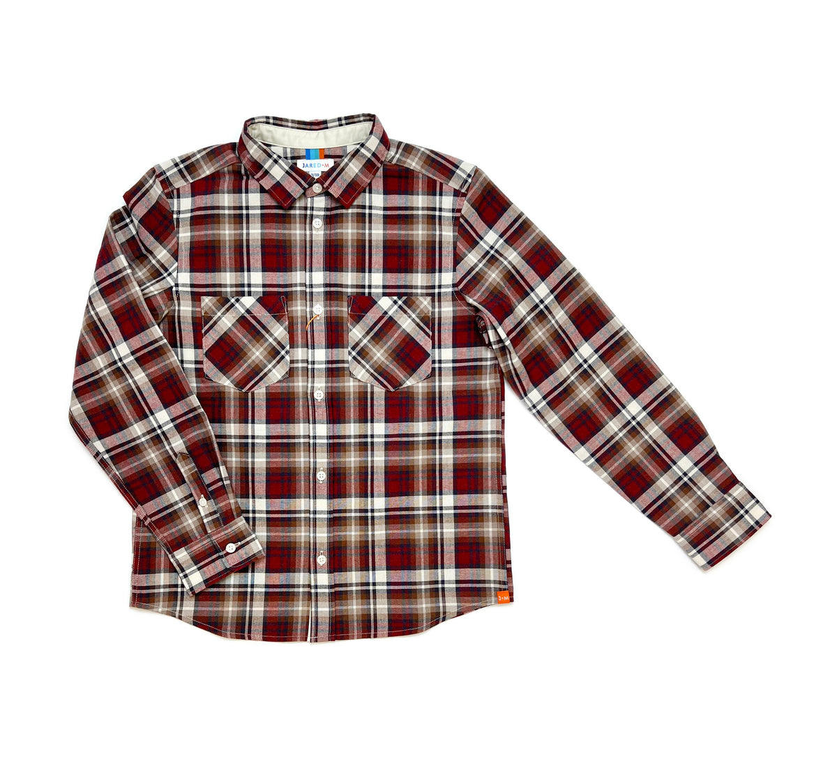Boy's FW LS Double Pocket Wool Blend Check Shirt