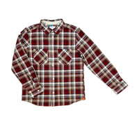 Boy's FW LS Double Pocket Wool Blend Check Shirt
