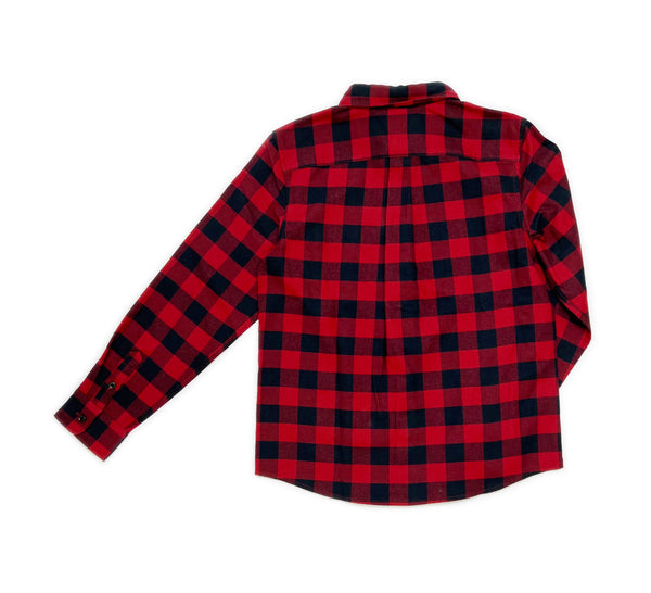 Boy's FW LS Double Pocket Flannel Check Shirt - My Little J