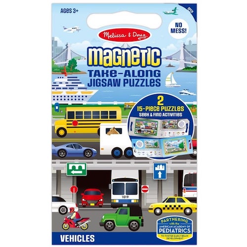 Take Along Magnetic Jigsaw Puzzles - Vehicles