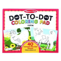 ABC Dot-to-Dot Coloring Pad - Farm - My Little J