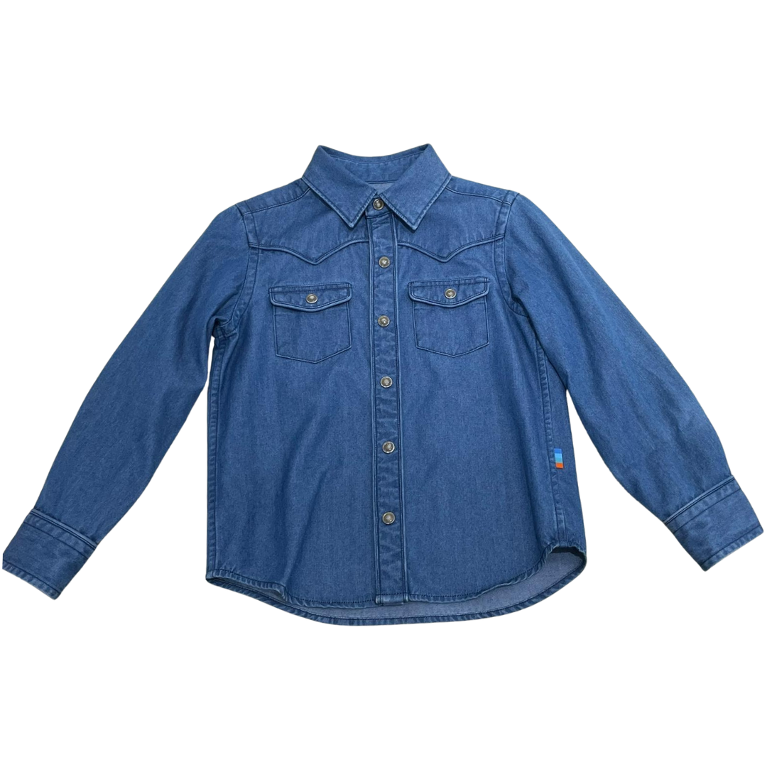 Long sleeve Indigo Western Shirt - My Little J