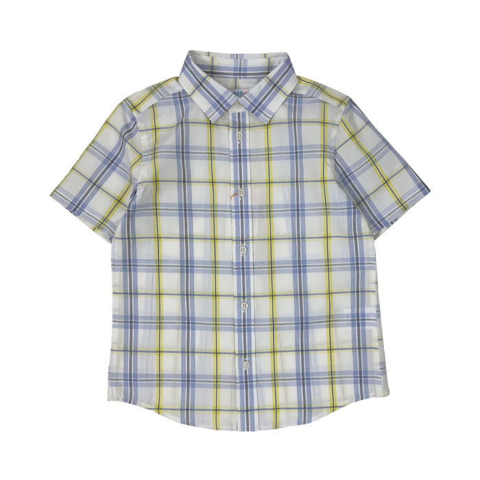 Boys SS Spread Collar Shirt - Corn - My Little J