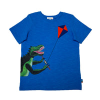 Boy's SS Crew Neck Tee with Dinosaur Print