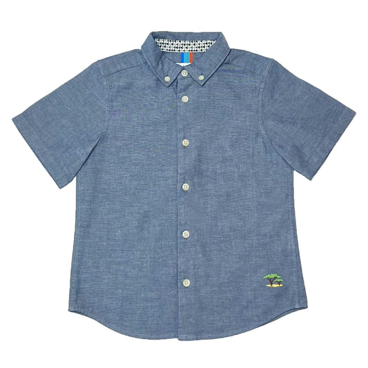 Boy's SS Buttondown Chambray Shirt - My Little J