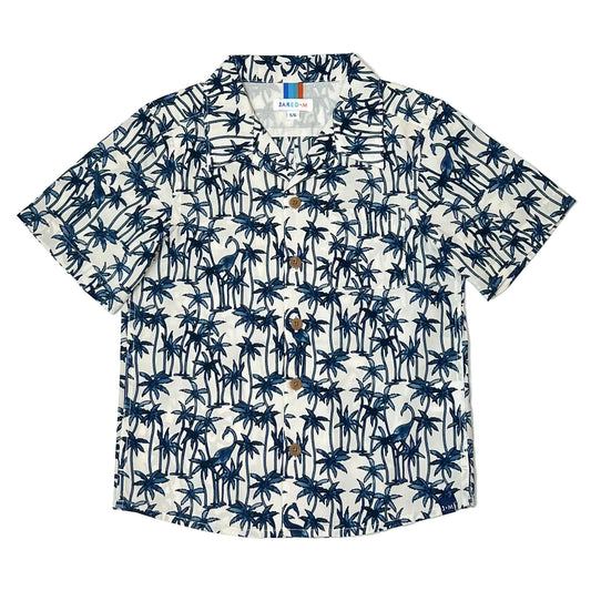 Boy's SS Camp Collar Print Shirt - My Little J