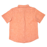 Boy's SS Buttondown Collar Linen Shirt