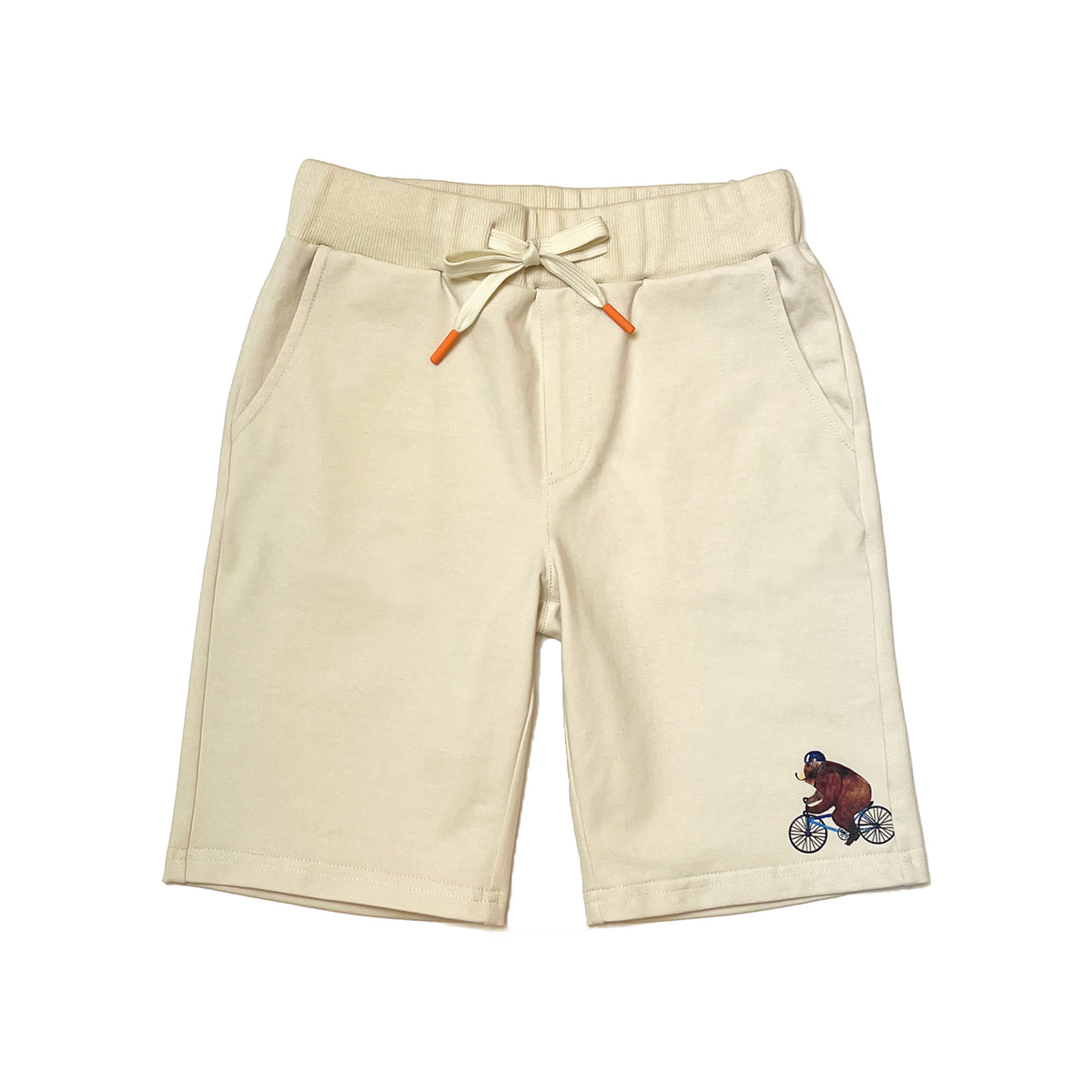 Boy's Knit Pull on  shorts with Crocodile and Bear  Print
