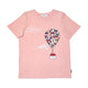 Girl's SS Crew Neck Tee with Hot Air Balloon Print