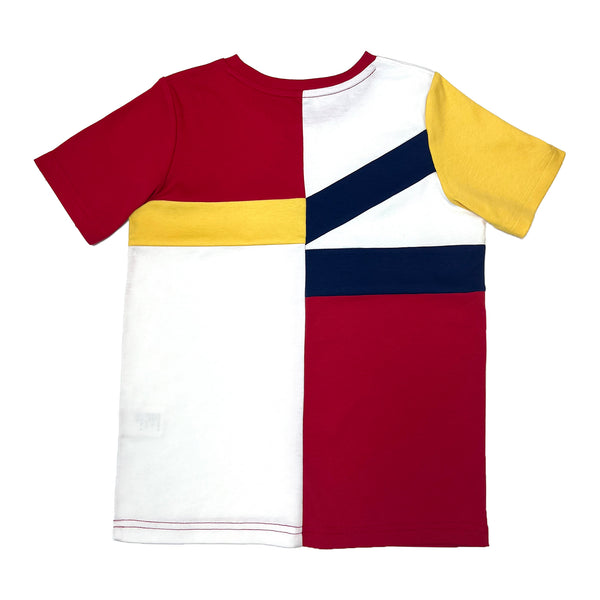 Boy's SS Crew Neck Color Blocking Tee